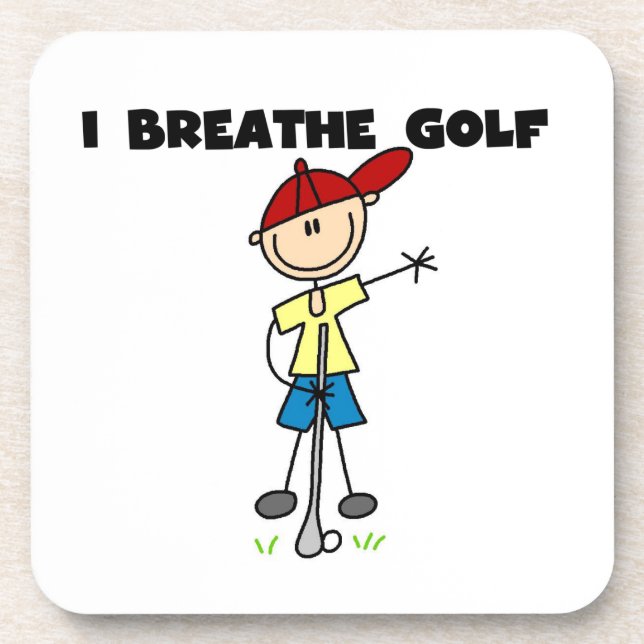 I Breathe Golf Coaster (Front)