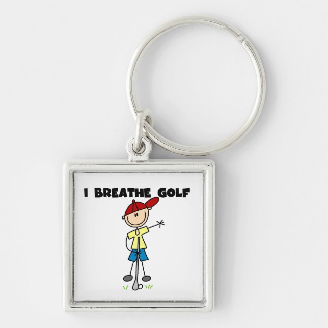 I Breathe Golf Key Ring (Front)