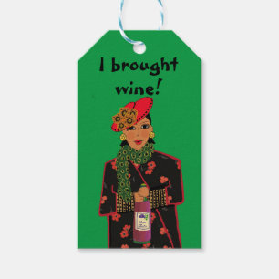 I Brought Wine! Gift Tags