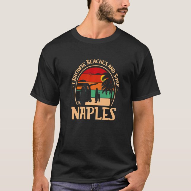 I Browse Beaches And Surf  1 T-Shirt (Front)