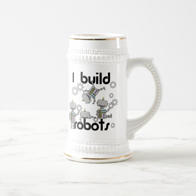 I Build Robots Beer Stein (Right)