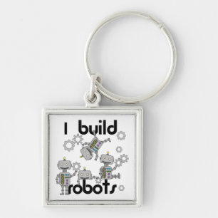 I Build Robots Key Ring