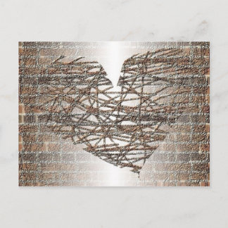 I built a wall around my heart postcard