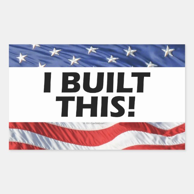 I Built This! Rectangular Sticker (Front)