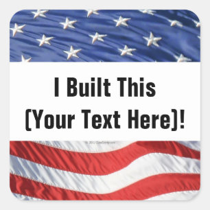 I Built This! Sticker (Personalised)