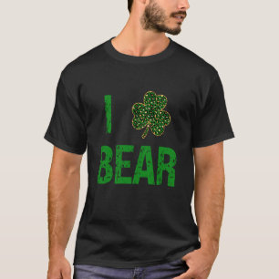 I C Bear Patrick's Day Irish Gold Leopard Beer T-Shirt