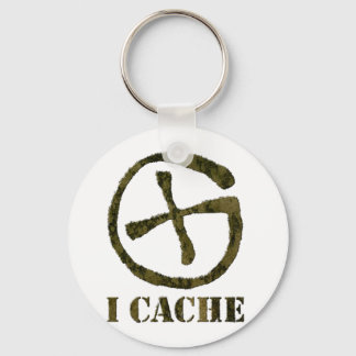 I CACHE keychain
