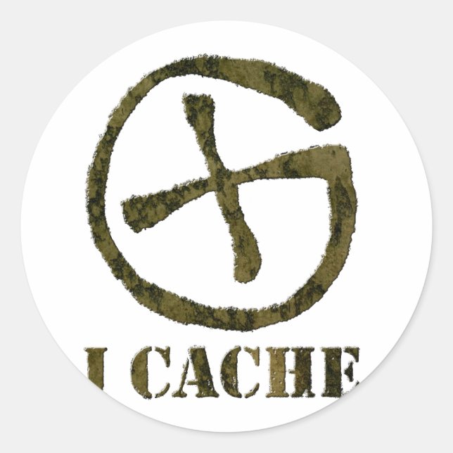 I CACHE sticker (Front)
