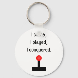 I Came I Played Key Ring