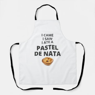 I came, I saw, I ate a pastel de nata  Apron