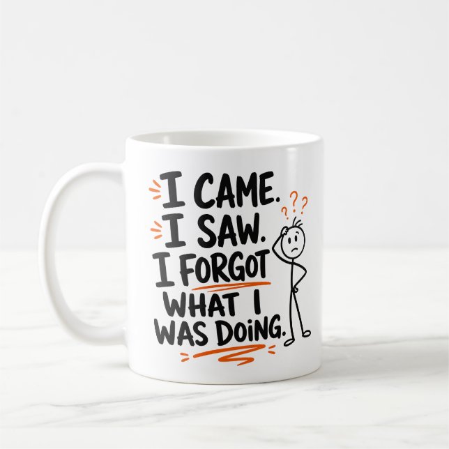 I came, I saw, I forgot Coffee Mug (Left)