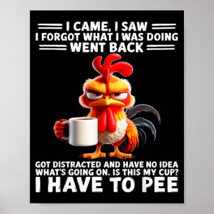 I Came I Saw I Forgot What I Was Doing Went Back G Poster