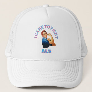 I CAME TO FIGHT ALS/LOU GEHRIG'S/ AWARENESS UNISEX TRUCKER HAT