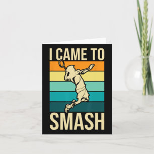 I Came To Smash - Badminton Player Lover Birdie Sh Card