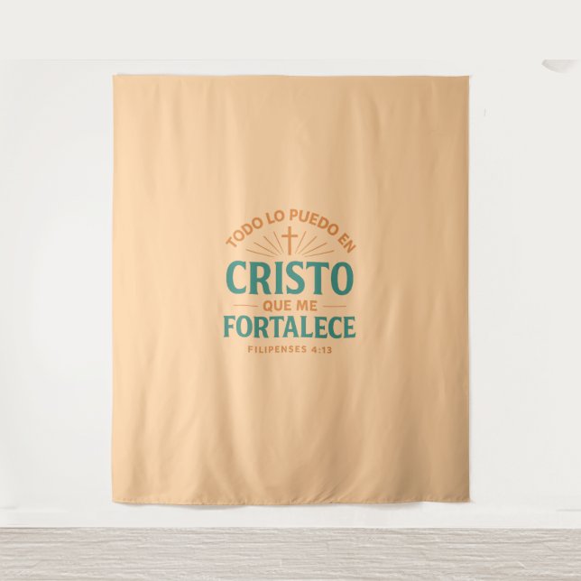 I can all of it in Christ that empowers me Tapestry (Front)