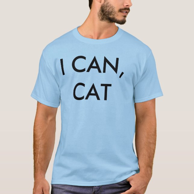 i can cat u don't dog tee (Front)