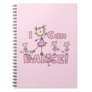 I Can Dance T-shirts and Gifts Spiral Notebook