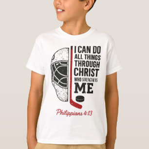 I Can Do All Thing Through Christ Christian Hockey T-Shirt