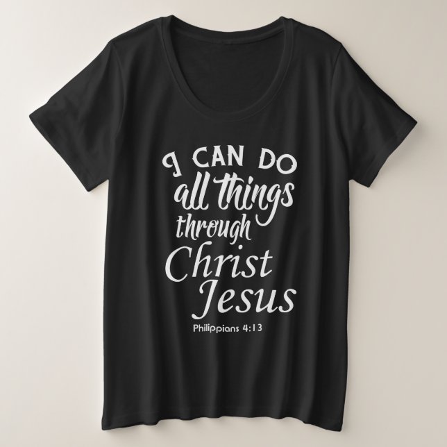 I Can Do All Things Bible Verse Shirts (Design Front)