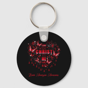 I Can Do All Things Brain Aneurysm Awareness Key Ring