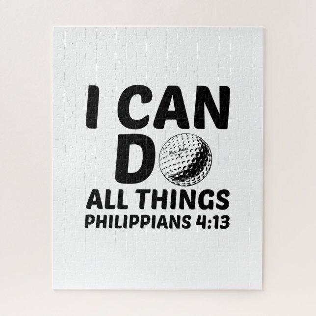 I CAN DO ALL THINGS GOLF JIGSAW PUZZLE (Vertical)