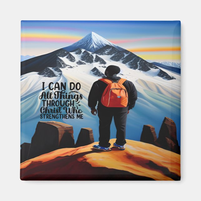 I Can Do All Things Motivational Magnet (Front)