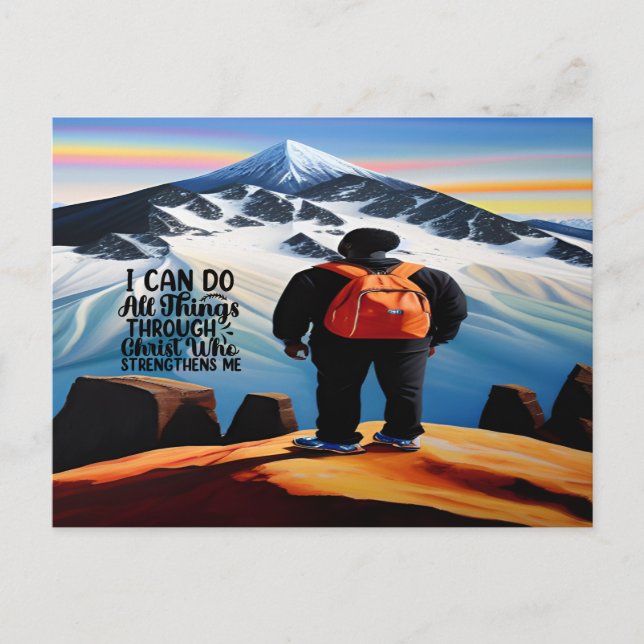 I Can Do All Things Motivational Postcard (Front)