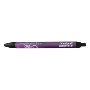 I CAN DO ALL THINGS Personalised Christian Black Ink Pen