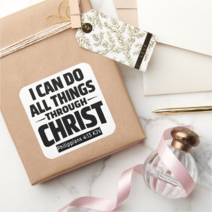 I Can Do All Things Phil 4 13 KJV Sticker