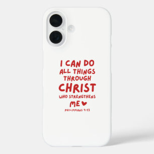 I Can Do All Things Philippians 4:13 iPhone 16 Case