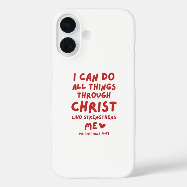 I Can Do All Things Philippians 4:13 Case-Mate iPhone Case (Back)