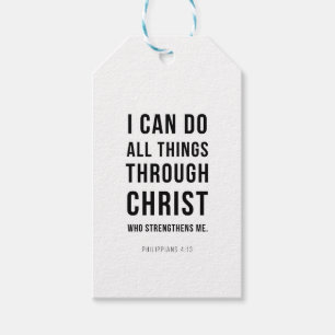I Can Do All Things Philippians 4:13 Gift Tags