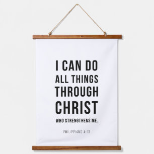 I Can Do All Things Philippians 4:13 Hanging Tapestry