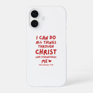 I Can Do All Things Philippians 4:13 iPhone 16 Case