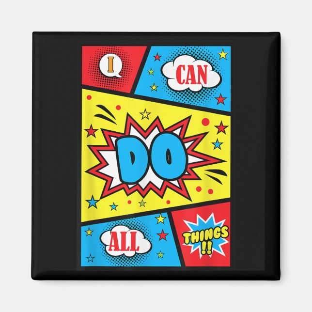 I Can Do All Things Positive Affirmations Quote Co Magnet (Front)