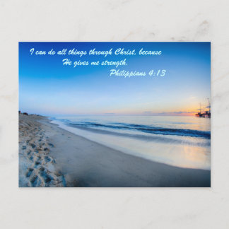 I can do all things through Christ, because he giv Postcard