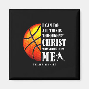 I Can Do All Things Through Christ Christian Baske Magnet