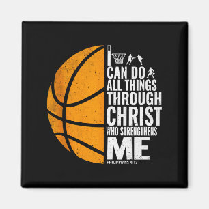 I Can Do All Things Through Christ Christian Baske Magnet