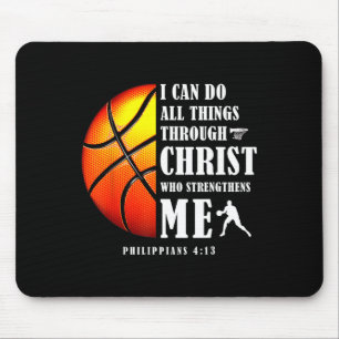 I Can Do All Things Through Christ Christian Baske Mouse Pad