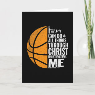 I Can Do All Things Through Christ Christian Sketl Card
