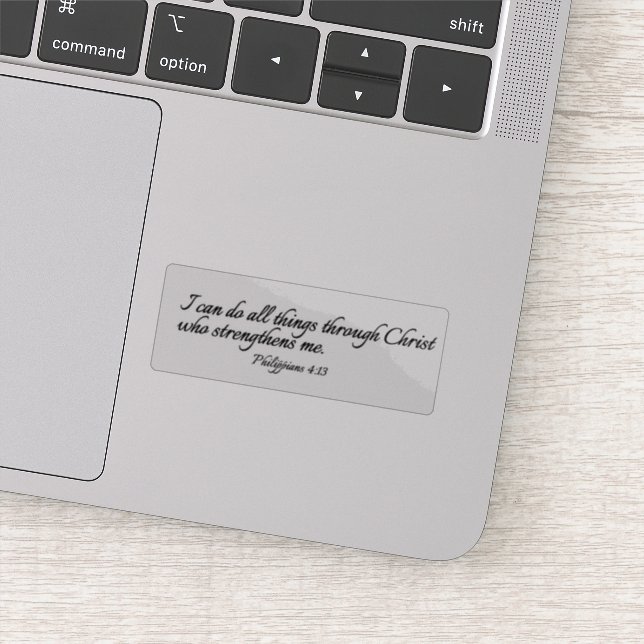 I Can Do ALL Things Through Christ - Clear (Detail)