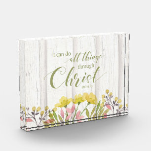 I can do all things through Christ, Phil 4:13 Photo Block