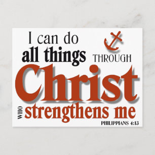 I Can Do All Things Through Christ Postcard