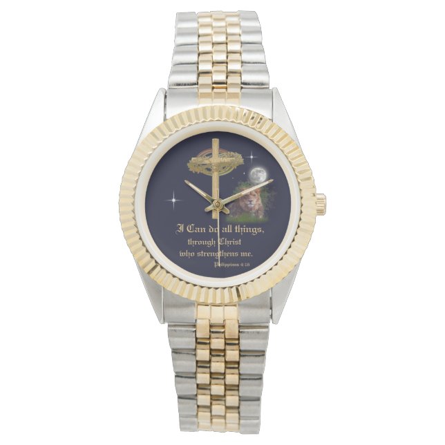 I can do all things through Christ scripture Watch (Front)