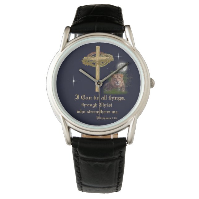 I can do all things through Christ scripture Watch (Front)