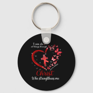 I Can Do All Things Through Christ Sickle Cell Awa Key Ring