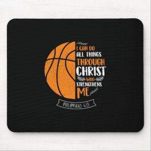 I Can Do All Things Through Christ - Sketll Player Mouse Pad