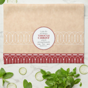 I can do all things through Christ Tea Towel