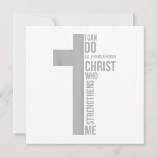 I Can Do All Things Through Christ Who Strengthens Invitation