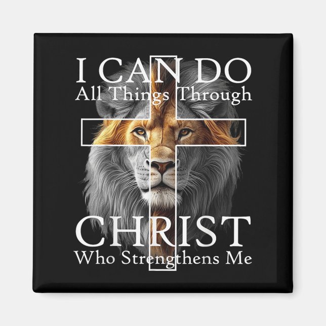 I Can Do All Things Through Christ Who Strengthens Magnet (Front)